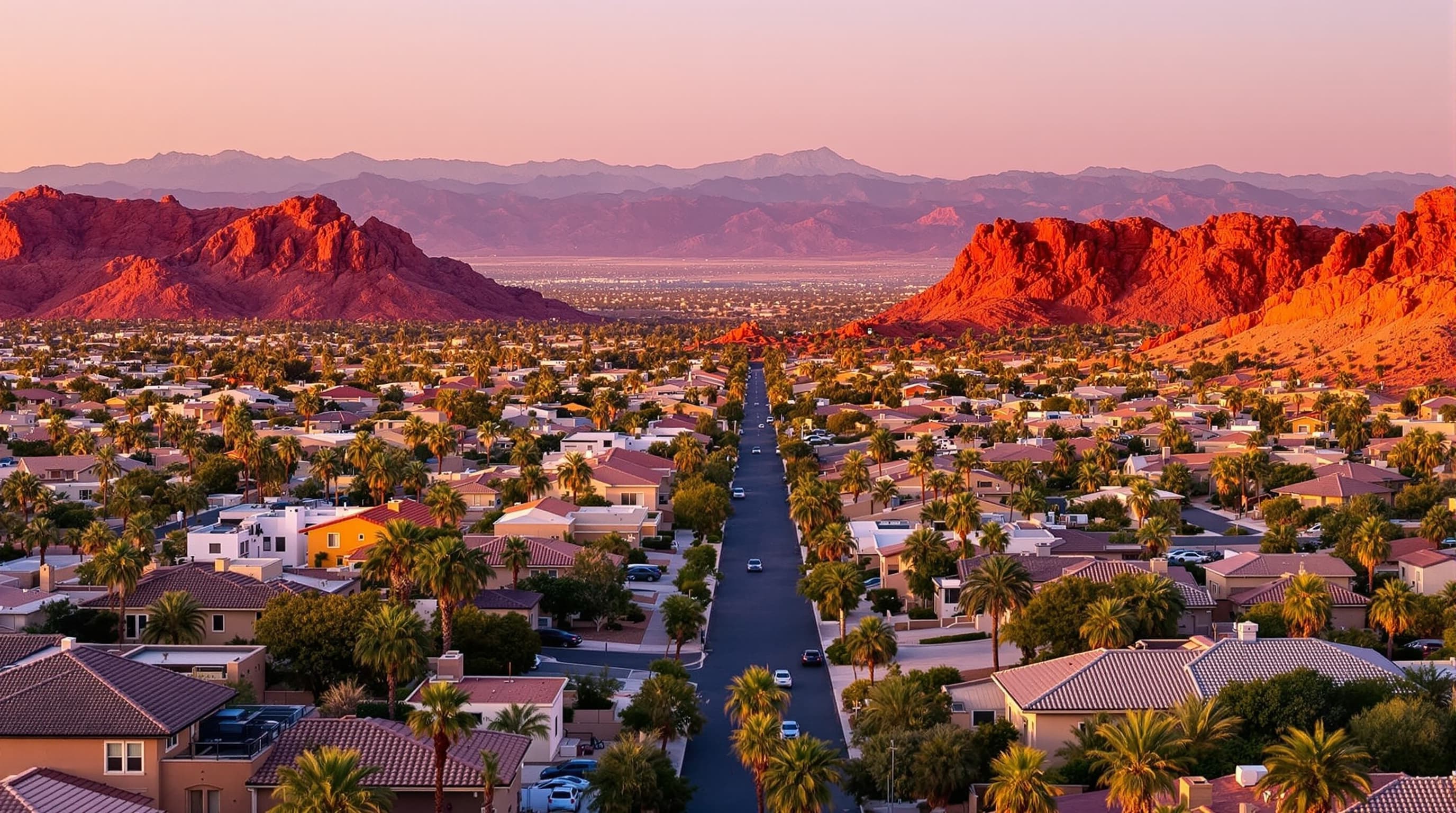 Residential Las Vegas skyline